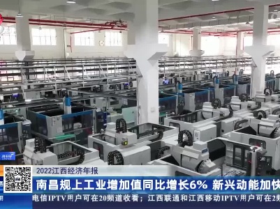 【2022江西经济年报】南昌规上工业增加值同比增长6% 新兴动能加快成长