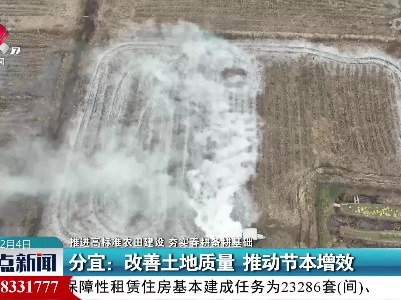 【推进高标准农田建设 夯实春耕备耕基础】分宜：改善土地质量 推动节本增效