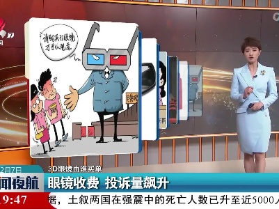 【3D眼镜由谁买单】眼镜收费 投诉量飙升