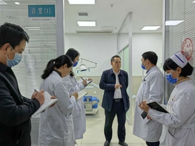 南昌市第一医院院领导现场调研红谷滩体检中心就医环境改造工作