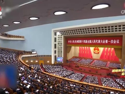 【团结加油赣 奋斗谱新篇·两会进行时】十四届全国人大一次会议举行第二次全体会议