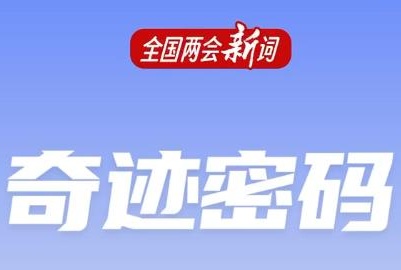 字面丨2023全国两会新词——奇迹密码