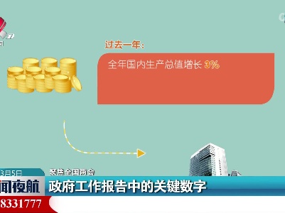 【聚焦全国两会】政府工作报告中的关键数字