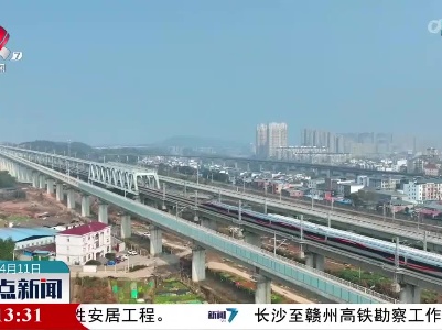 昌九城际铁路首次进行大规模换轨
