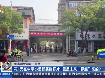 【都市消费调查】南昌：花1元在中学小卖部买鲜虾片 竟是未来“穿越”来的？