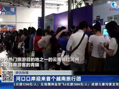 河口口岸迎来首个越南旅行团