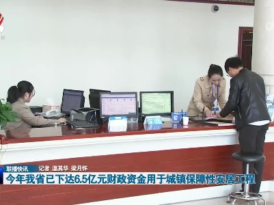 今年我省已下达6.5亿元财政资金用于城镇保障性安居工程