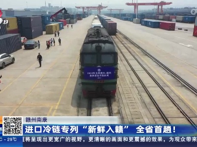 赣州南康：进口冷链专列“新鲜入赣” 全省首趟！