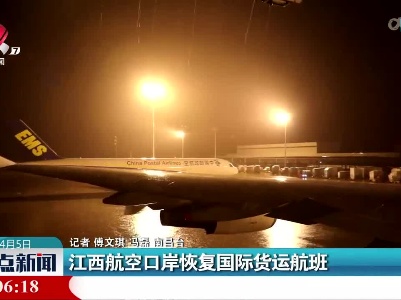 江西航空口岸恢复国际货运航班