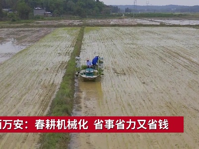 江西万安：春耕机械化  省事省力又省钱