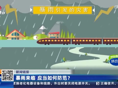 新闻链接：暴雨来临 应当如何防范？