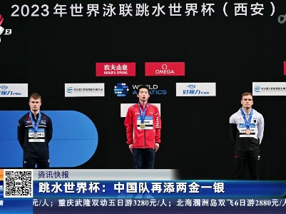 跳水世界杯：中国队再添两金一银