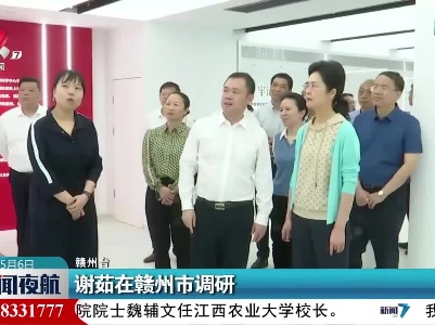 谢茹在赣州市调研