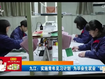 九江：实施青年见习计划 为毕业生就业“铺路搭桥”