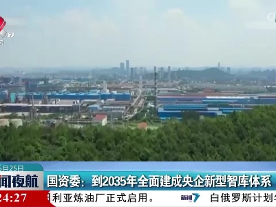 国资委：到2035年全面建成央企新型智库体系