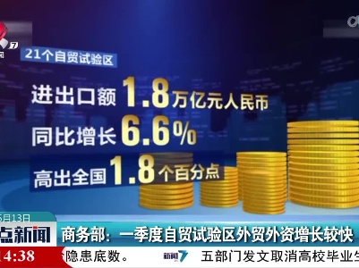 商务部：一季度自贸试验区外贸外资增长较快