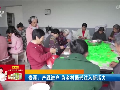 贵溪：产线进户 为乡村振兴注入新活力