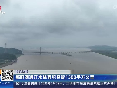 鄱阳湖通江水体面积突破1500平方公里