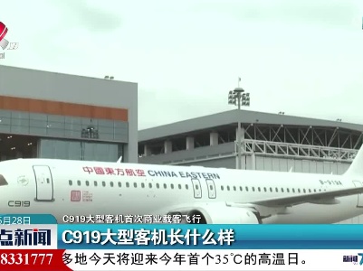 【C919大型客机首次商业载客飞行】C919大型客机长什么样