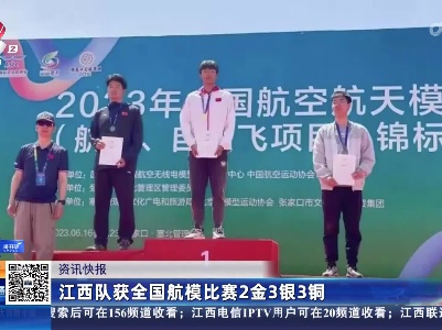 江西队获全国航模比赛2金3银3铜