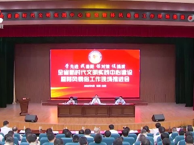 全省新时代文明实践中心建设暨移风易俗工作现场推进会召开