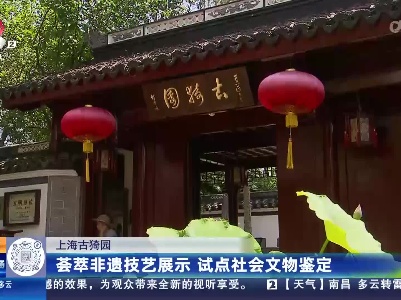 上海古猗园：荟萃非遗技艺展示 试点社会文物鉴定