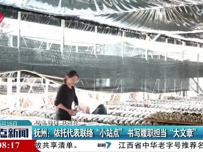 抚州：依托代表联络“小站点” 书写履职担当“大文章”