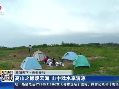 【赣闻天下】吉安泰和：高山之巅观云海 山中戏水享清凉