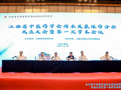 江西省中医药学会传承发展保障分会成立大会暨第一次学术会议在南昌举行