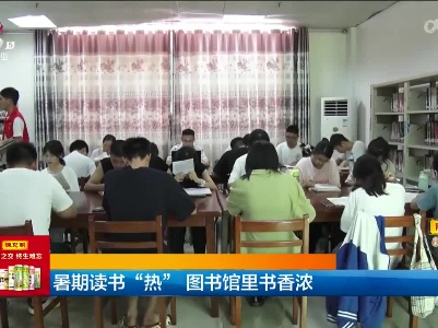 暑期读书“热” 图书馆里书香浓