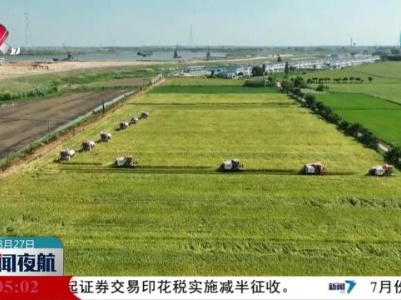 江西早稻单产增幅全国第一 总产全国第二