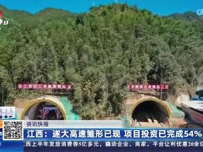 江西：遂大高速雏形已现 项目投资已完成54％