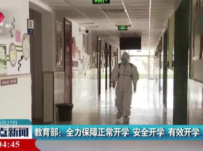 教育部：全力保障正常开学 安全开学 有效开学