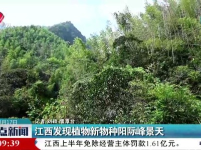 江西发现植物新物种阳际峰景天