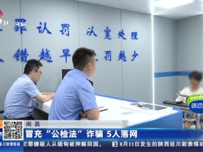 南昌：冒充“公检法”诈骗 5人落网