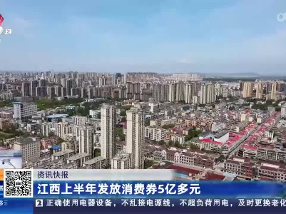 江西上半年发放消费券5亿多元