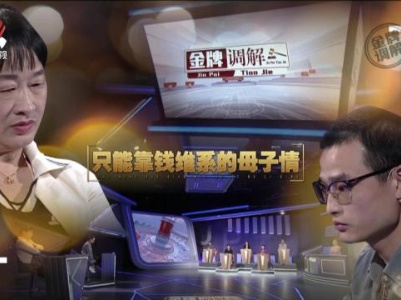 金牌调解20230822 只能靠钱维系的母子情