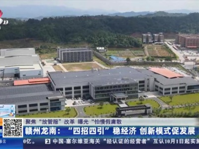【聚焦“放管服”改革 曝光“怕慢假庸散”】赣州龙南：“四招四引”稳经济 创新模式促发展