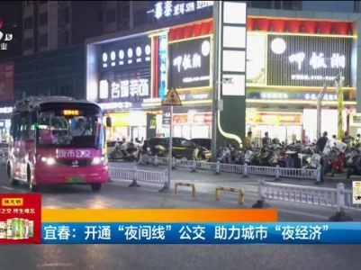 宜春：开通“夜间线”公交 助力城市“夜经济”