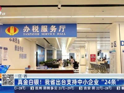 江西：真金白银！我省出台支持中小企业“24条”