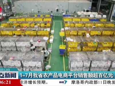 1-7月我省农产品电商平台销售额超百亿元