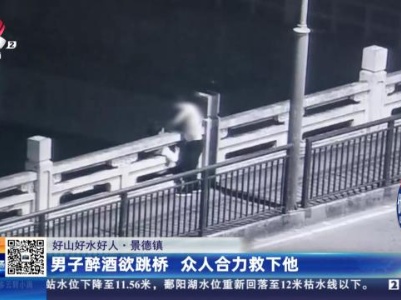 【好山好水好人】景德镇：男子醉酒欲跳桥 众人合力救下他