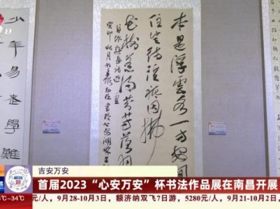 吉安万安：首届2023“心安万安”杯书法作品展在南昌开展