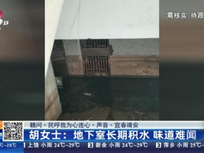 【赣问·民呼我为心连心·声音·宜春靖安】胡女士：地下室长期积水 味道难闻