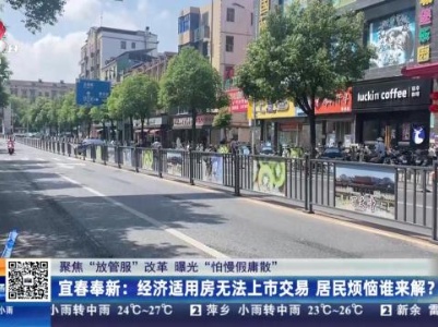 【聚焦“放管服”改革 曝光“怕慢假庸散”】宜春奉新：经济适用房无法上市交易 居民烦恼谁来解？