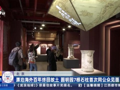 北京：漂泊海外百年终回故土 圆明园7根石柱首次同公众见面