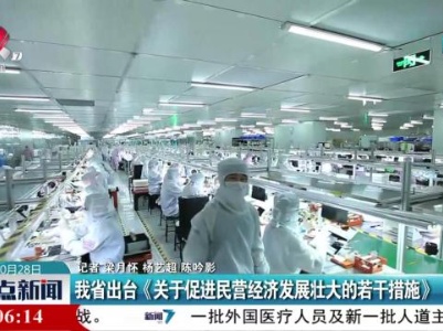 我省出台《关于促进民营经济发展壮大的若干措施》