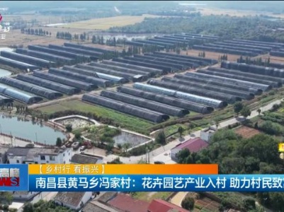 【乡村行 看振兴】南昌县黄马乡冯家村：花卉园艺产业入村 助力村民致富增收