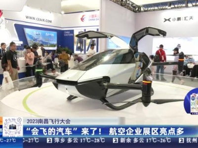 【2023南昌飞行大会】“会飞的汽车”来了！航空企业展区亮点多