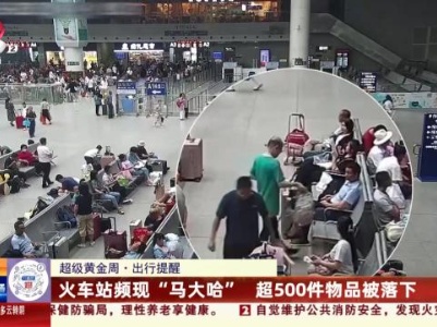 【超级黄金周·出行提醒】火车站频现“马大哈” 超500件物品被落下